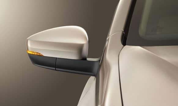 The New Vento includes electrically foldable ORVMs with integrated LED turn indicators.