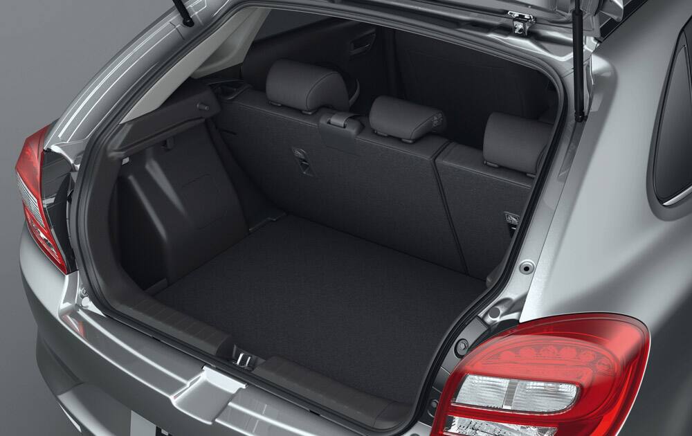 Suzuki Baleno boot space.