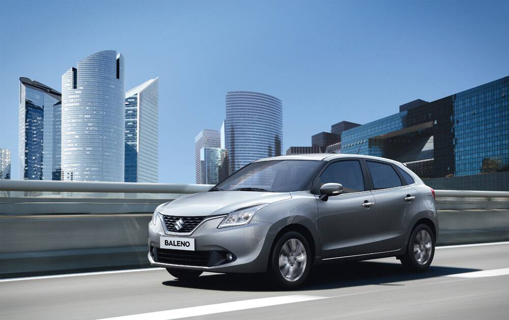 Suzuki Baleno driving shot.