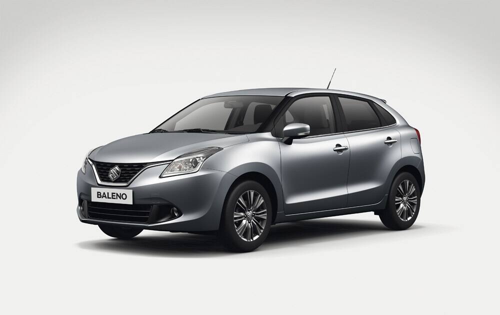 Suzuki Baleno front three quarter.