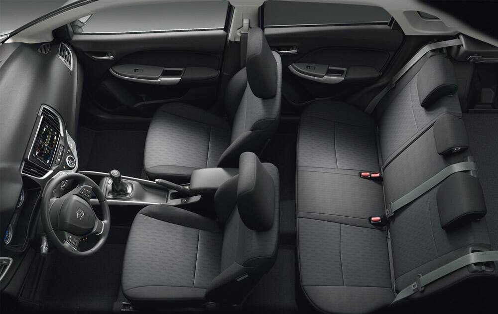 Suzuki Baleno interior seats.