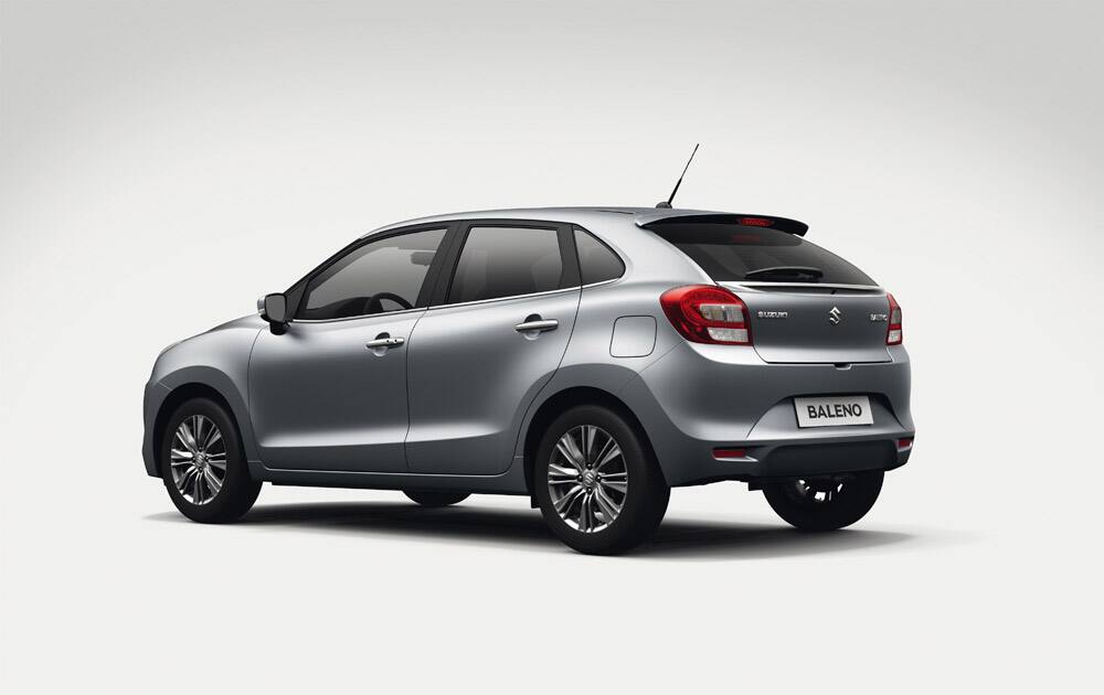 Suzuki Baleno rear three quarter.