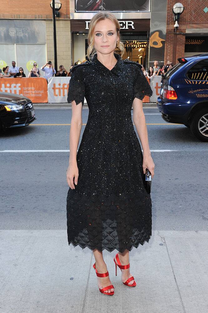 Actress Diane Kruger attends a photo call for 'Sky' on day 7 of the Toronto International Film Festival at the Elgin theatre, in Toronto.