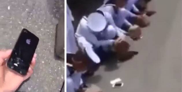 Heartbreaking punishment! When Thai Navy cadets had to &#039;smash their iPhones&#039;- Watch