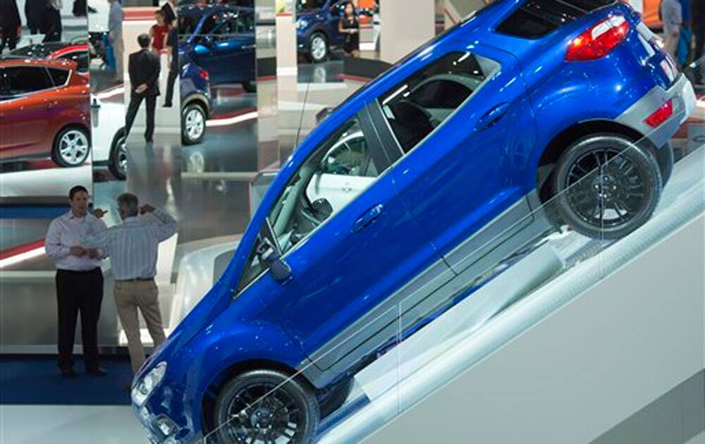 The Ford Ecosport is presented on the second press day of the Frankfurt Auto Show IAA in Frankfurt.