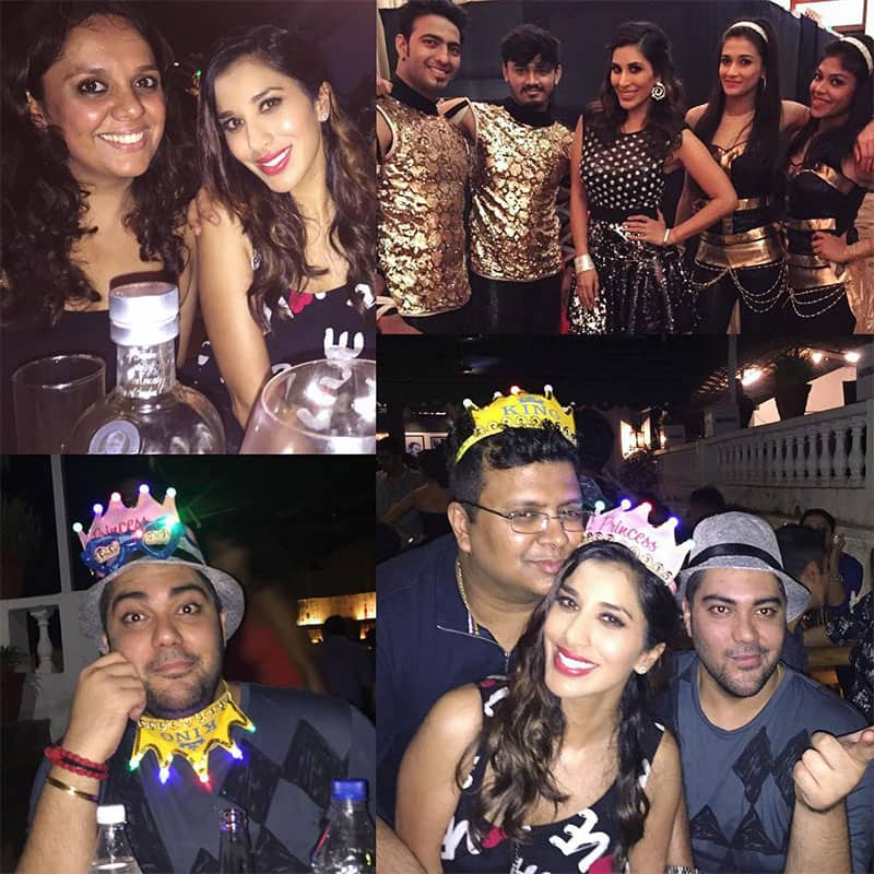 SOPHIE CHOUDRY ‏:- A rocking gig for #HeroFinCorp & then chillin with my faves ❤️ #Goa #SaturdayNight #workhardplayhard…  -instagram