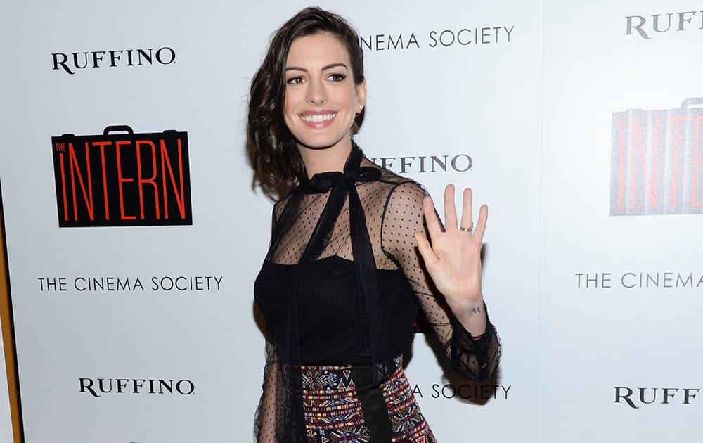 Actress Anne Hathaway attends a special screening of 