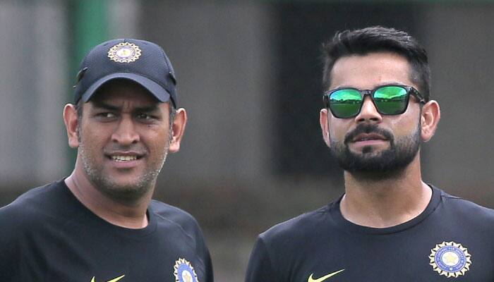 WATCH: MS Dhoni joins Indian pacers, bowls at Virat Kohli in nets