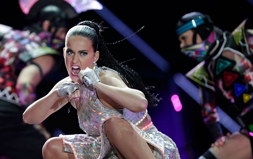 Katy Perry performs at the Rock in Rio music festival in Rio de Janeiro, Brazil.