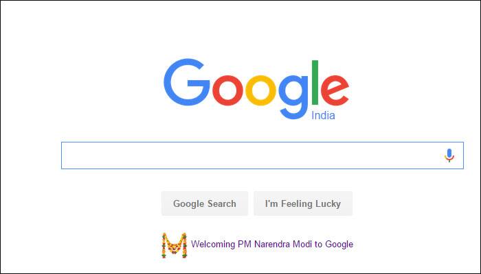 Google welcomes PM Modi with a doodle