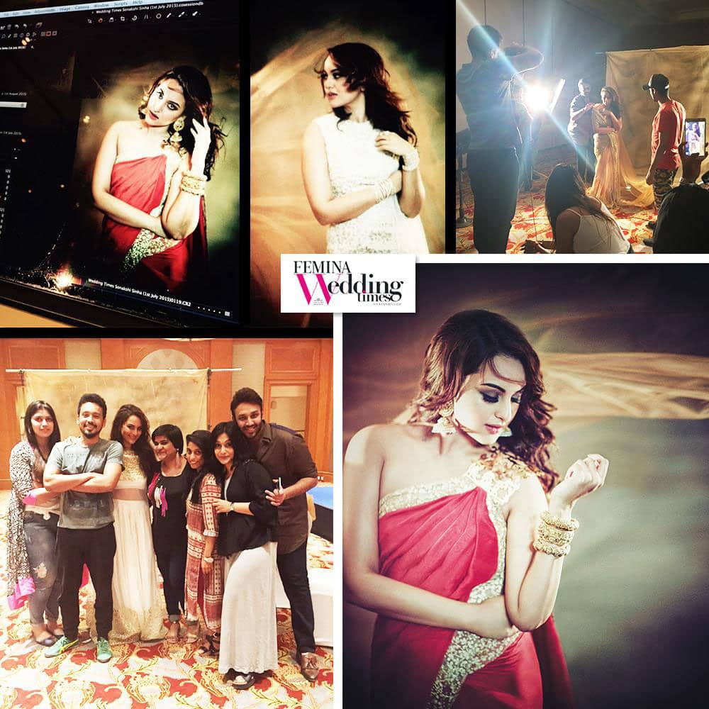 Wedding Times :- Fun-loving, mischievous and undeniably sizzling! @sonakshisinha caught behind the lens! -twitter
