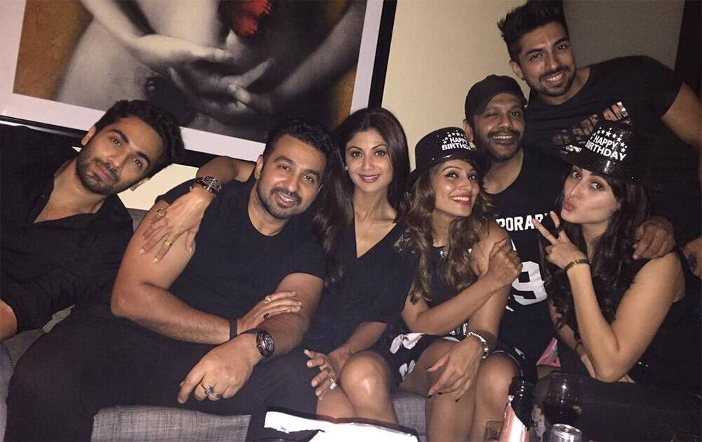 A surprise Birthday party 4 @RockyStarWorld thanks 2 @bipsluvurself had a blast #Deepesh #Diane @TheShilpaShetty Twitter@TheRajKundra