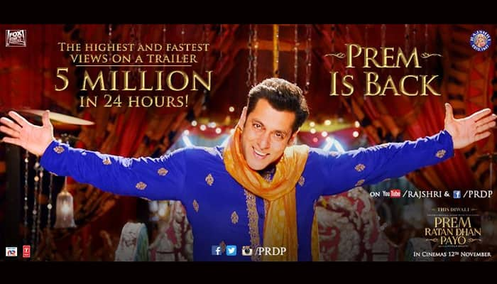 Salman Khan’s ‘Prem Ratan Dhan Payo’ trailer creates a record!