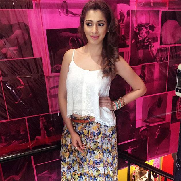 Back to bk shooting 2 films in the same place #SardaarGabbarSingh #JULIE2 fr the next few months hyd will b my home. Twitter‏@iamlakshmirai