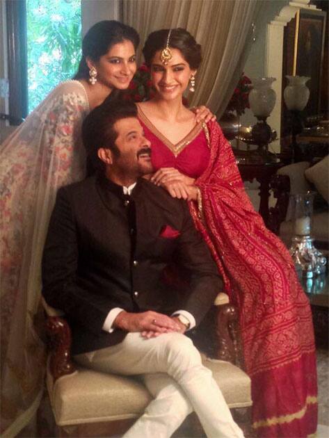 Daughters make your days brighter & hearts warmer @sonamakapoor & @rheakapoor #dayofthegirl @plan_India #globalgoals Twitter@AnilKapoor