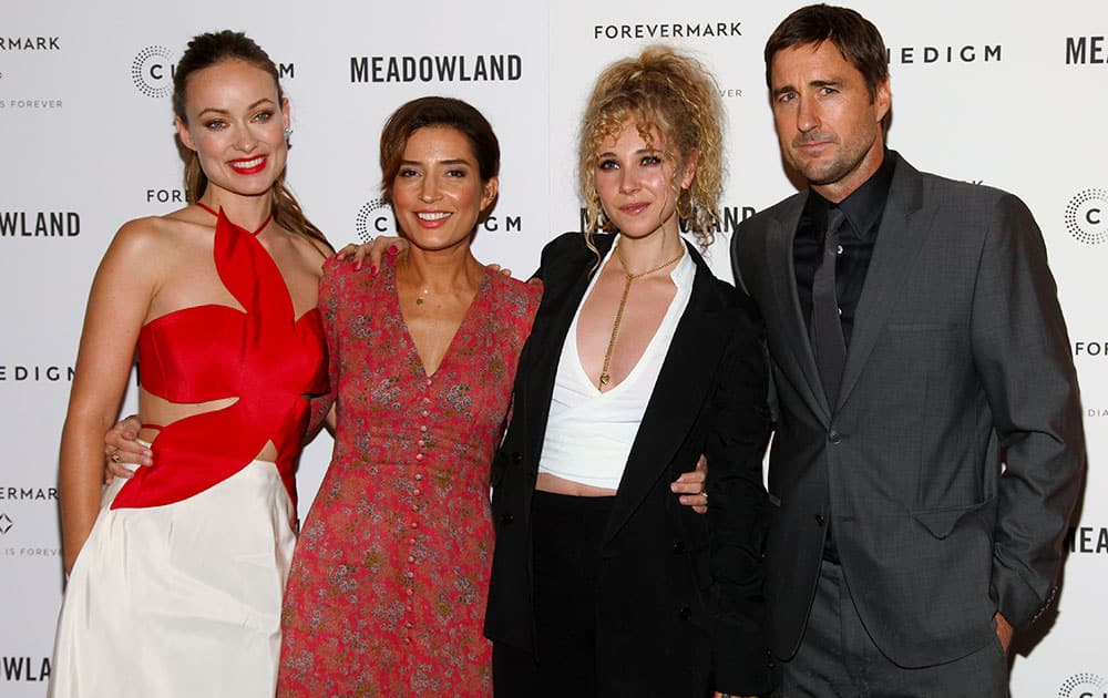 Olivia Wilde, from left, Reed Morano, Juno Temple and Luke Wilson attend a special screening of 