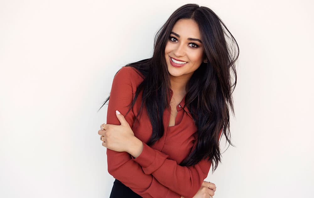 actress and author Shay Mitchell poses for a portrait in New York to promote her new book 