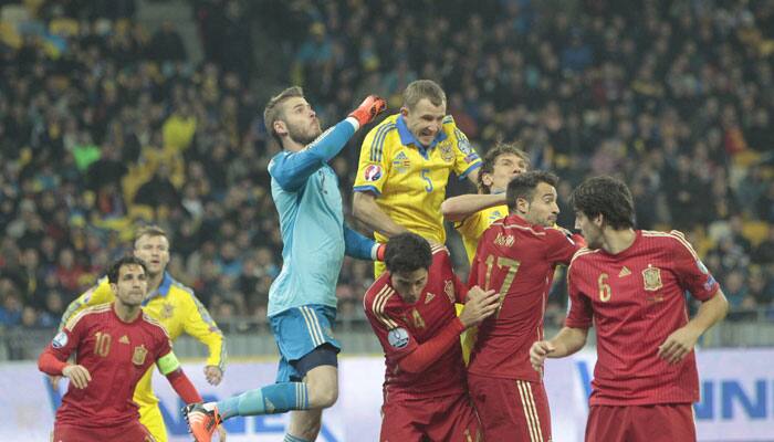 2016 Euro qualifiers: David de Gea praised for Spain&#039;s win against Ukraine