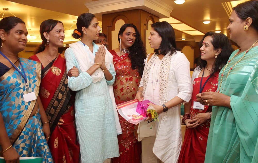 Priya Dutt, former MP and Congress leader at The National LGBT human rights advocacy meeting in Mumbai.