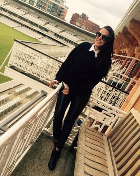 #lordscricketground @homeofcricket ... In the visiting teams dressing room balcony ! #socool - Instagram@nehadhupia