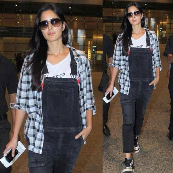 #KatrinaKaif channels the '90s in denim overalls. http://ift.tt/1NjTeNF  - Twitter@ELLEINDIA