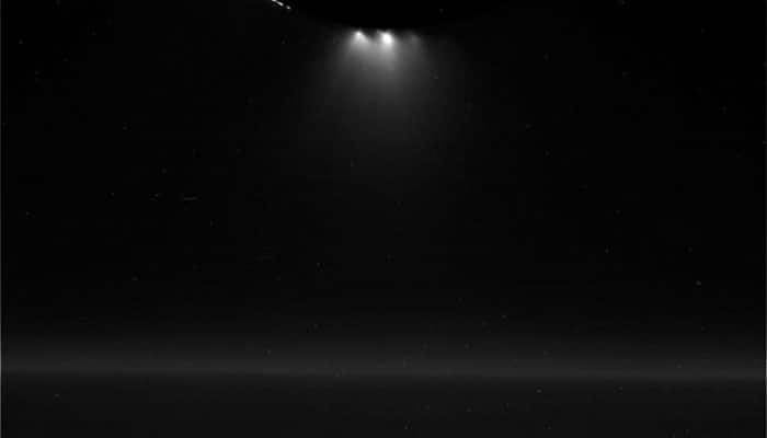 Saturn&#039;s geyser moon Enceladus gives off lustrous shine