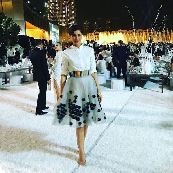 Beautiful evening at the @vogueitalia #dubai gala. Instagram/nargisfakhri