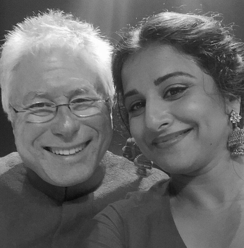 vidya balan :- With Alan Menken,the music composer of Beauty and the Beast who is an 8time Oscar award winner - twitter