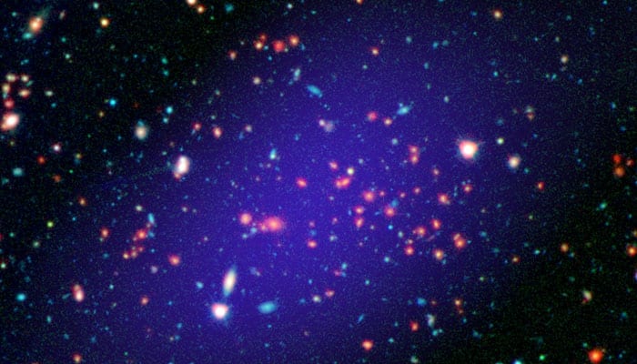 Massive galaxy cluster spotted 8.5 bn light-years away