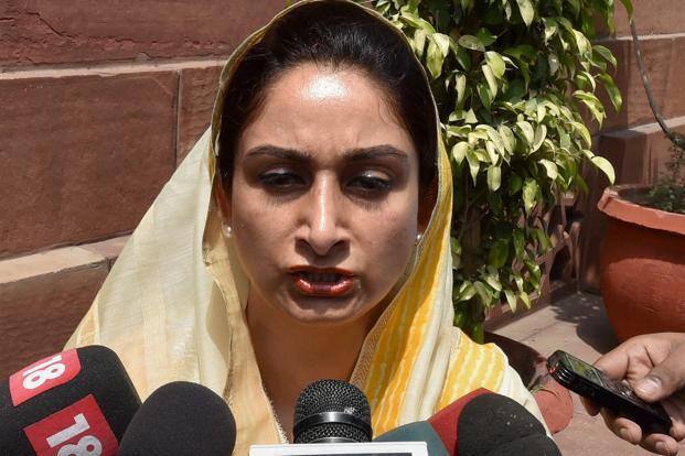 Farmers in dismal state: Harsimrat Kaur