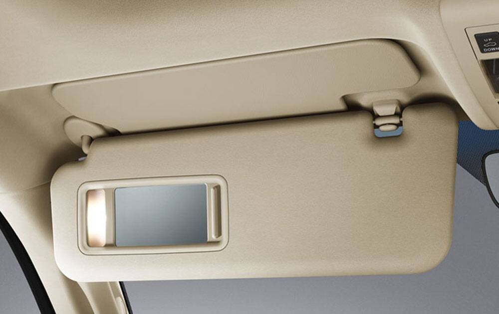 Illuminated Sun Visor with Vanity Mirror & Sub Visor