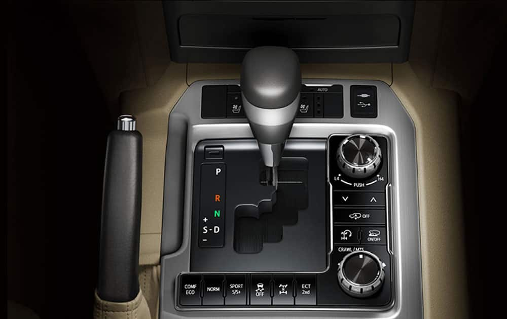 Gear Shift Surrounded by Off-road Controls