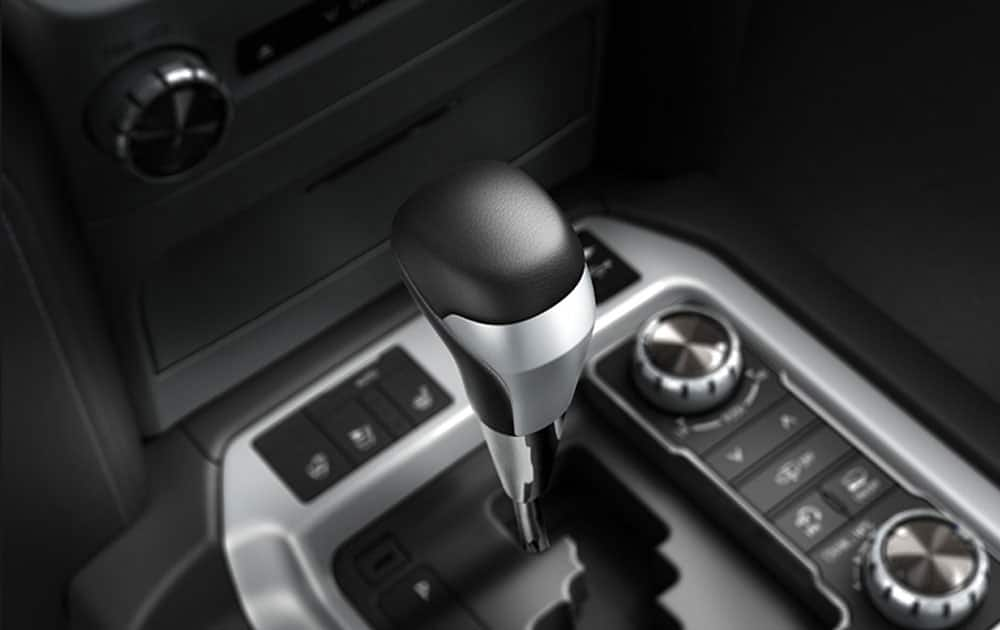 Leather and Satin Silver finished Gear Shift Knob