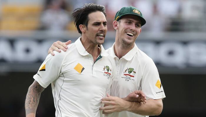 1st Test, Day 2: Australia&#039;s duo of Mitchells rip through Kiwi batsmen 