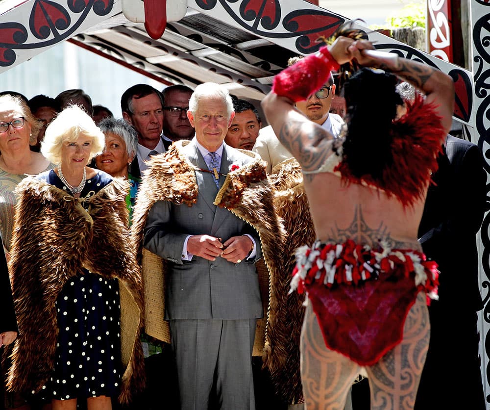 Prince Charles, Prince of Wales and Camilla, Duchess of Cornwall receive a 