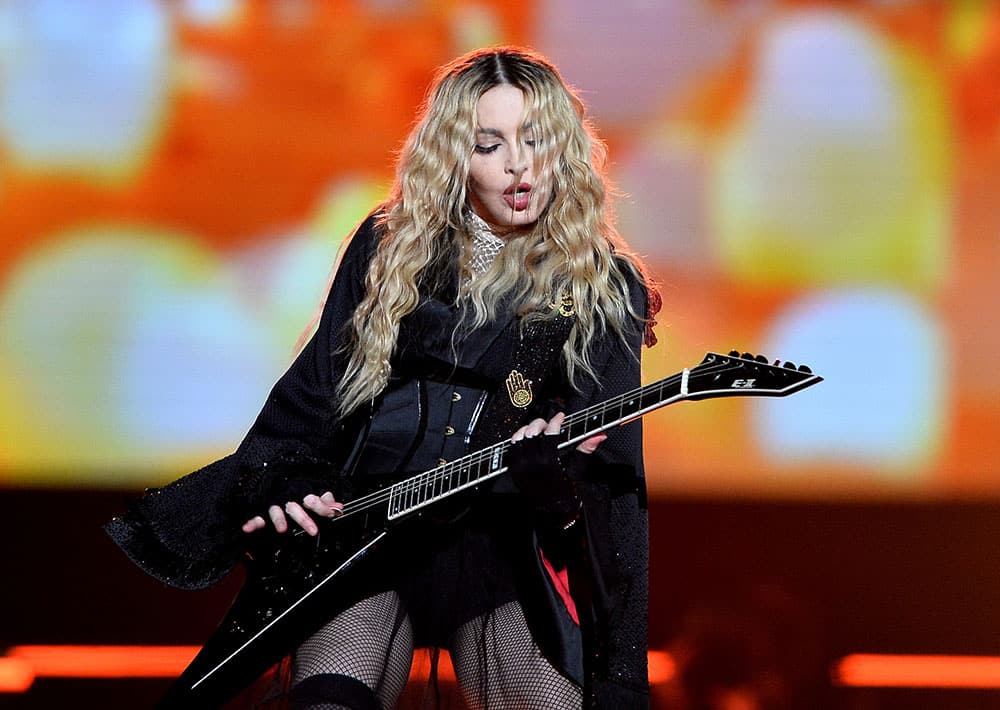 Madonna performs during her 