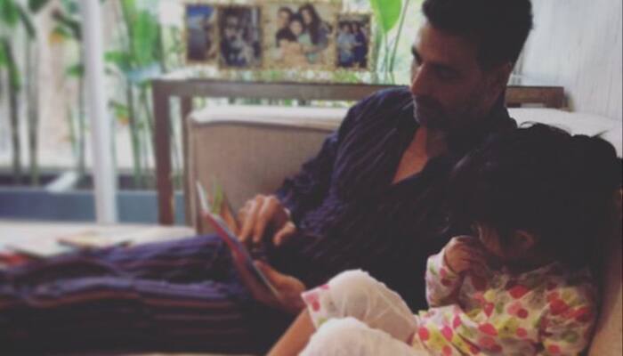 Twinkle Khanna shares Akshay&#039;s father-daughter moment