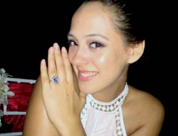 Model-actress Hazel Keech who got engaged with cricketer Yuvraj Singh in Bali, Indonesia.