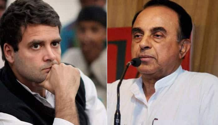 Subramanian Swamy calls Rahul &#039;commission agent&#039;, rakes up 56-day vacation issue