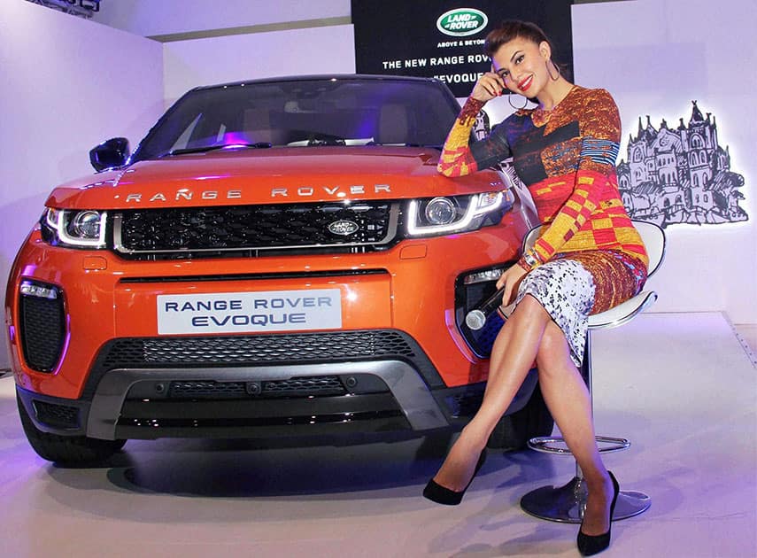 Bollywood actor Jacqueline Fernandez during the launch of Range Rover Evoque in Mumbai.