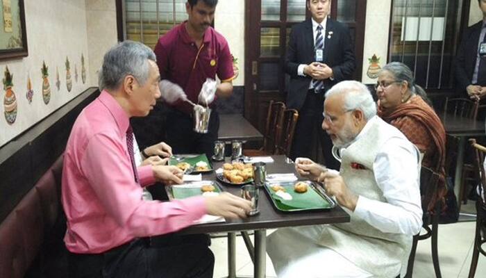 Modi finds &#039;Little India&#039; with Diwali lights, delicious food in Singapore - In Pics