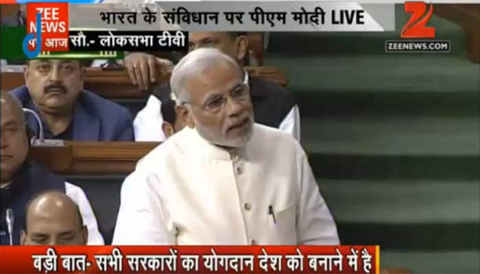 Watch: PM Narendra Modi&#039;s speech in Parliament on Constitution debate