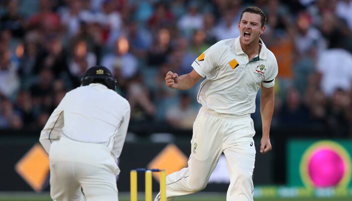 Day-night Test: Josh Hazlewood hammers New Zealand after review farce