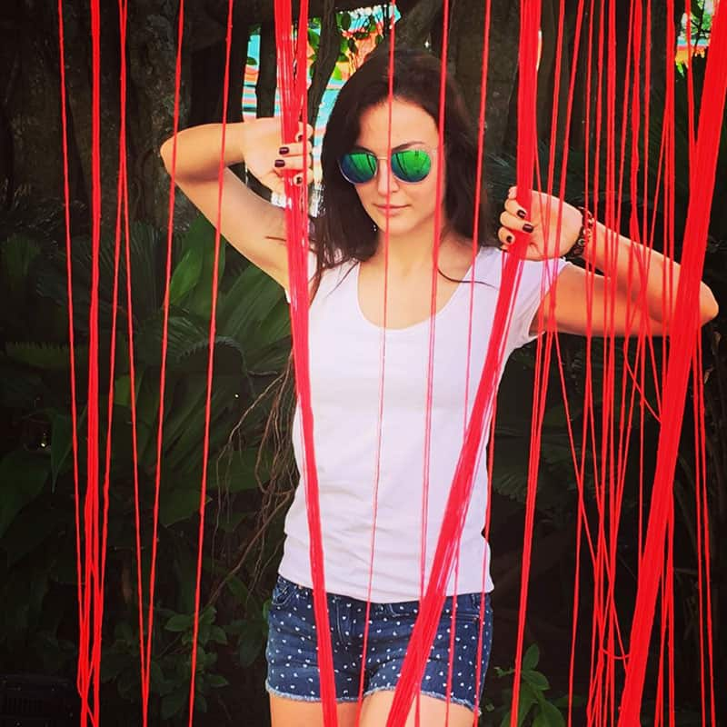 Elli Avram ‏:- The red lines of Life.  #goadiaries -twitter