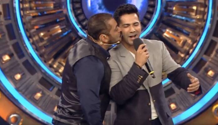 Bigg Boss 9: When Salman Khan kissed Varun Dhawan! 