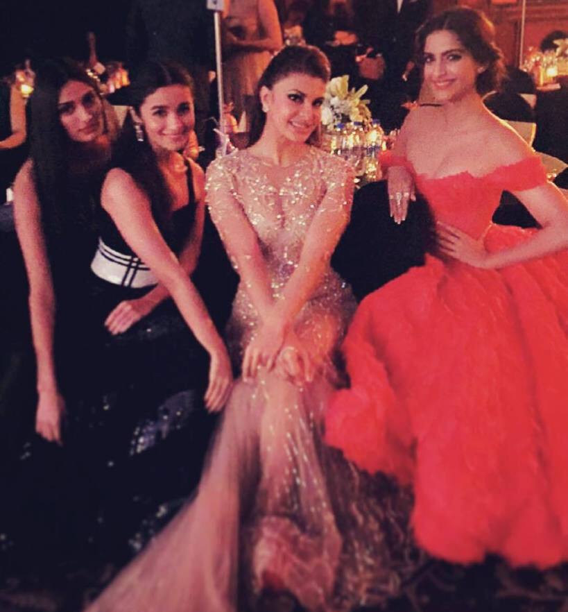 Sonam Kapoor :- Most fun table in the room -twitter