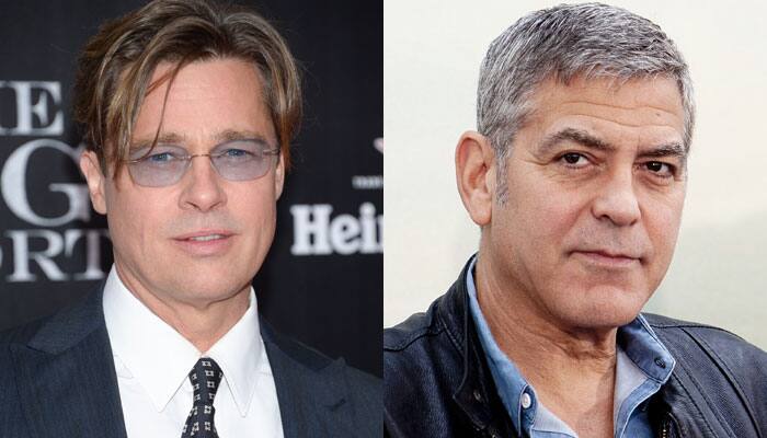 Brad Pitt, George Clooney &#039;competitive&#039; with each other