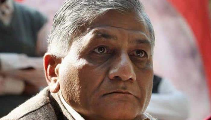Dog remark: VK Singh under attack by Opposition; Congress stages walkout