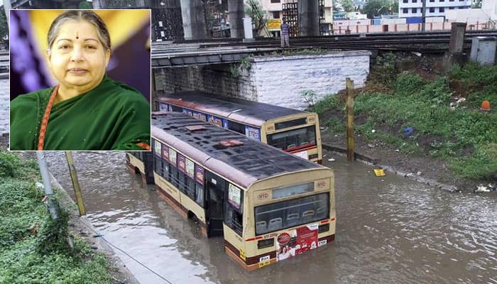 Tamil Nadu CM Jayalalithaa to undertake aerial survey of flood-hit areas today, IMD says more rains expected