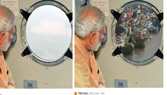 PM Narendra Modi&#039;s photoshopped image goes viral; PIB deletes tweet